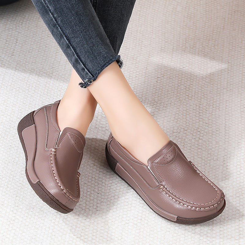 Thick-soled Mom Shoes Soft-soled Casual Pumps Four Seasons