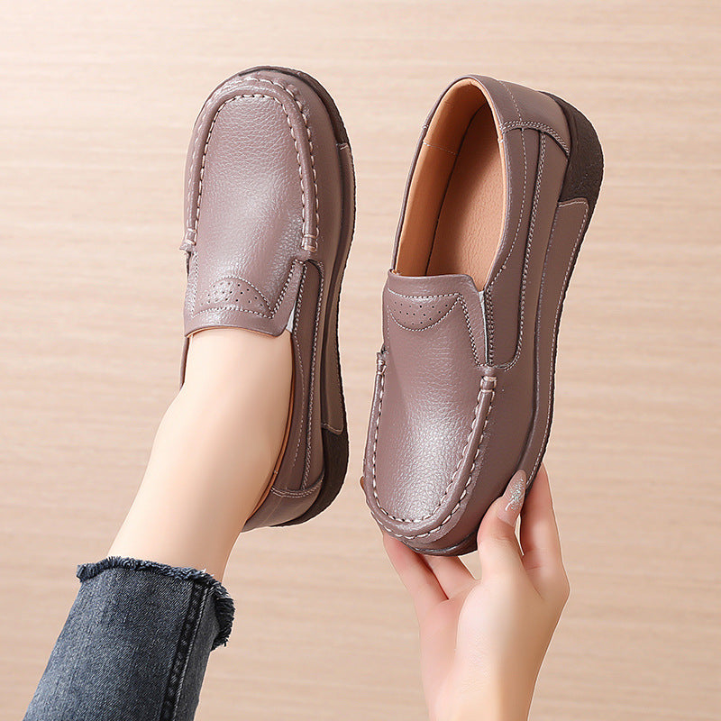 Thick-soled Mom Shoes Soft-soled Casual Pumps Four Seasons