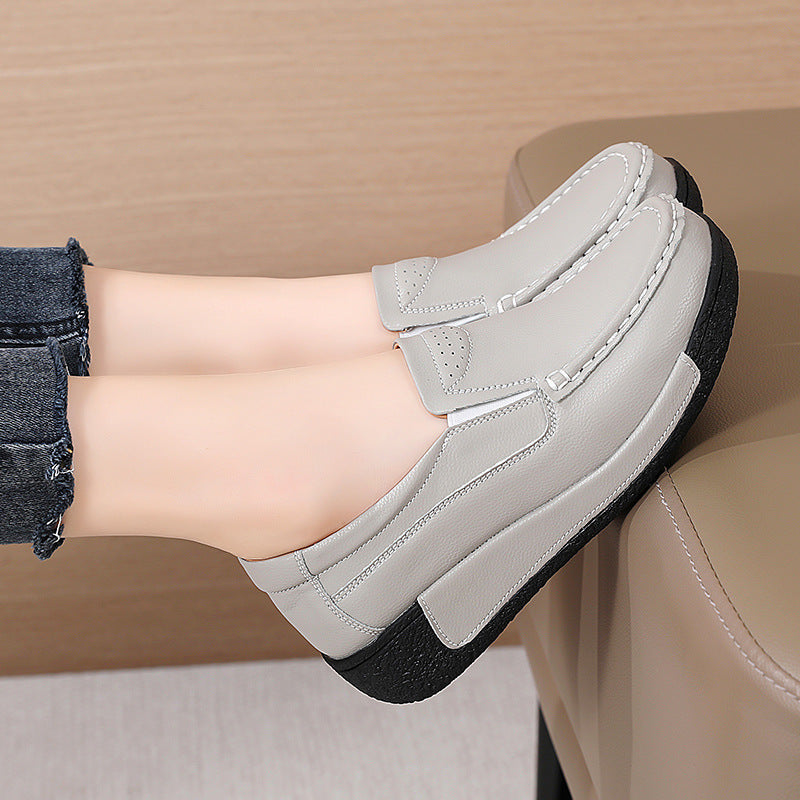 Thick-soled Mom Shoes Soft-soled Casual Pumps Four Seasons