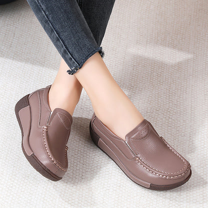 Thick-soled Mom Shoes Soft-soled Casual Pumps Four Seasons