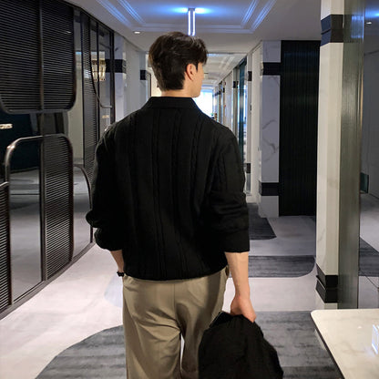 Winter Warm Lapel Sweater Men&
