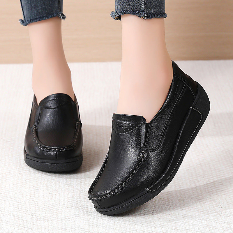 Thick-soled Mom Shoes Soft-soled Casual Pumps Four Seasons