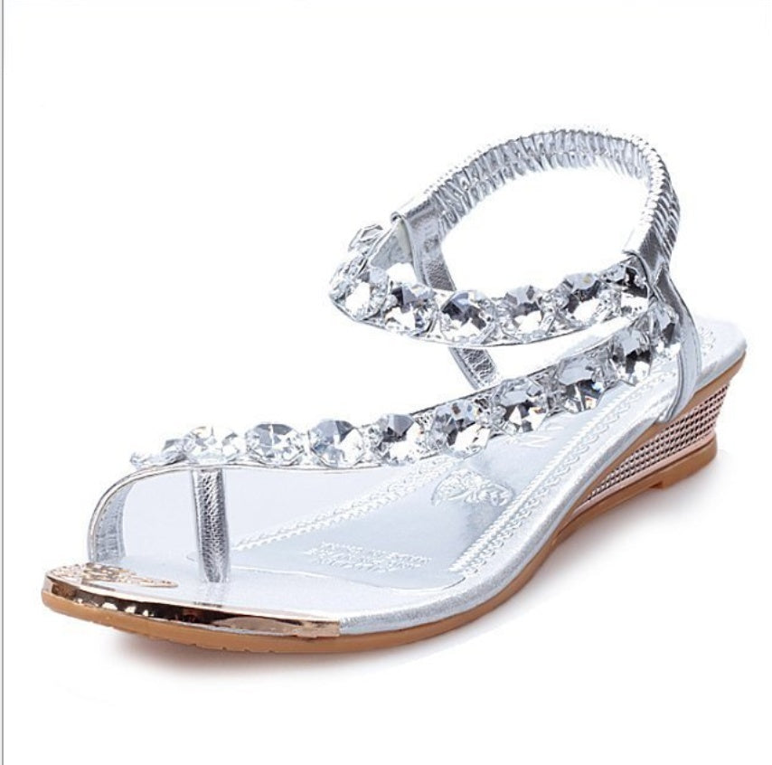 Close-up of soft sole on breathable fashion sandals


