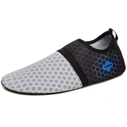 Top view of unisex water shoes for beach and swimming

